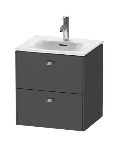 Тумба графит матовый 52 см Duravit Brioso BR430901049