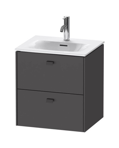 Тумба графит матовый 52 см Duravit Brioso BR430904949