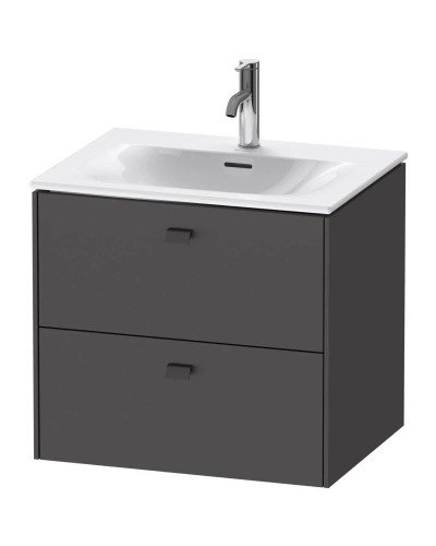 Тумба графит матовый 62 см Duravit Brioso BR431004949