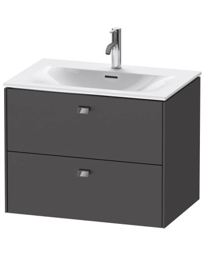 Тумба графит матовый 72 см Duravit Brioso BR431101049