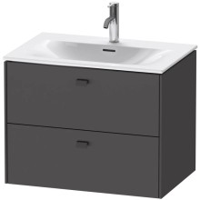 Тумба графит матовый 72 см Duravit Brioso BR431104949
