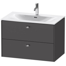 Тумба графит матовый 82 см Duravit Brioso BR431201049
