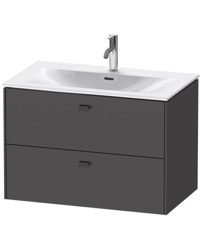 Тумба графит матовый 82 см Duravit Brioso BR431204949