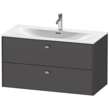 Тумба графит матовый 102 см Duravit Brioso BR431301049