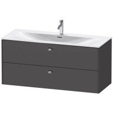 Тумба графит матовый 122 см Duravit Brioso BR431401049