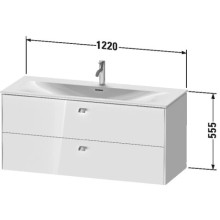 Тумба лен 122 см Duravit Brioso BR431401075
