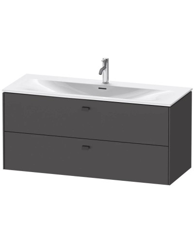 Тумба графит матовый 122 см Duravit Brioso BR431404949