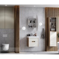 Тумба бежевый/дуб веллингтон 53,2 см Акватон Оливия 1A254201OLVG0