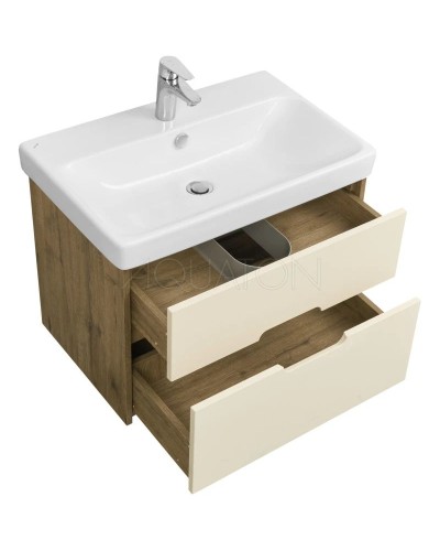 Тумба бежевый/дуб веллингтон 68,2 см Акватон Оливия 1A254301OLVG0