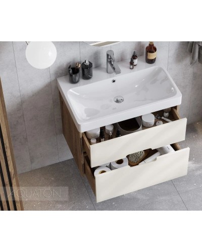 Тумба бежевый/дуб веллингтон 68,2 см Акватон Оливия 1A254301OLVG0