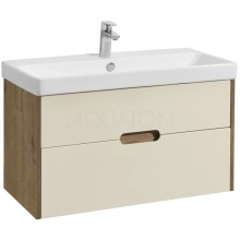 Тумба бежевый/дуб веллингтон 88,2 см Акватон Оливия 1A254401OLVG0