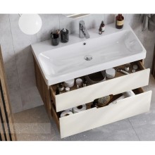 Тумба бежевый/дуб веллингтон 88,2 см Акватон Оливия 1A254401OLVG0