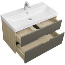 Тумба грей/дуб ойстер 88,2 см Акватон Оливия 1A254401OLUG0