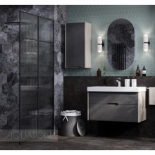 Тумба грей/дуб ойстер 88,2 см Акватон Оливия 1A254401OLUG0