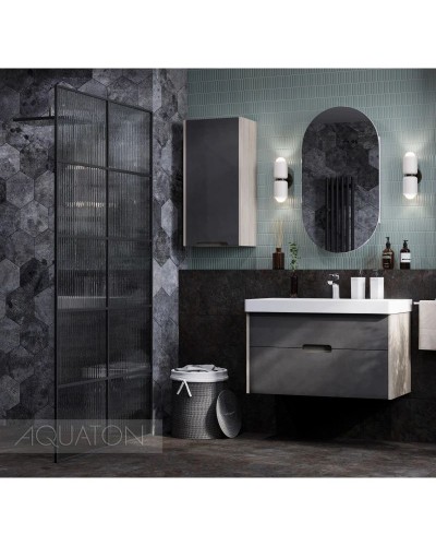 Тумба грей/дуб ойстер 88,2 см Акватон Оливия 1A254401OLUG0