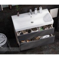 Тумба грей/дуб ойстер 88,2 см Акватон Оливия 1A254401OLUG0