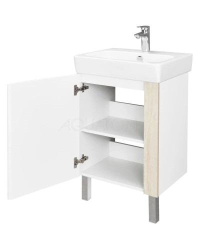 Тумба дуб верона/белый глянец 51,2 см Акватон Кантри 1A257601AHB20