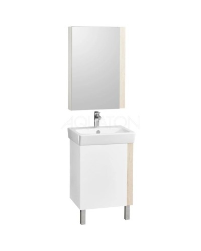 Тумба дуб верона/белый глянец 51,2 см Акватон Кантри 1A257601AHB20