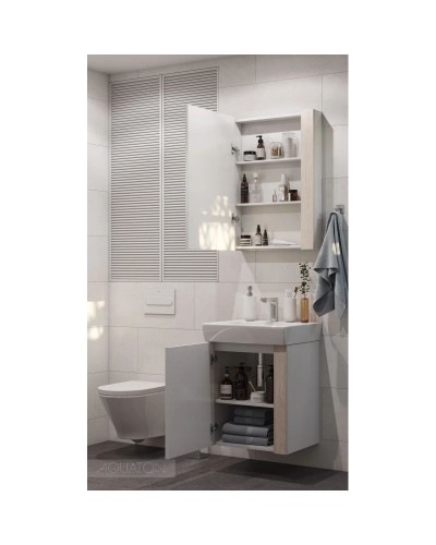 Тумба дуб верона/белый глянец 51,2 см Акватон Кантри 1A257601AHB20