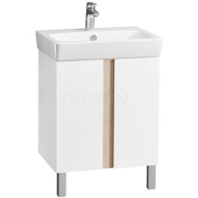 Тумба дуб верона/белый глянец 56,7 см Акватон Кантри 1A257401AHB20