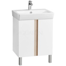 Тумба дуб верона/белый глянец 56,7 см Акватон Кантри 1A257401AHB20