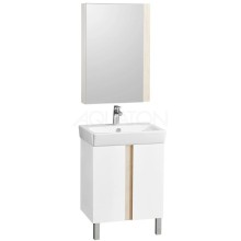 Тумба дуб верона/белый глянец 56,7 см Акватон Кантри 1A257401AHB20