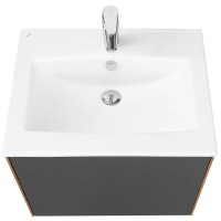 Тумба графит софт/дуб веллингтон 58,8 см Акватон Сохо 1A258001AJA00