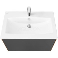 Тумба графит софт/дуб веллингтон 73,4 см Акватон Сохо 1A258101AJA00