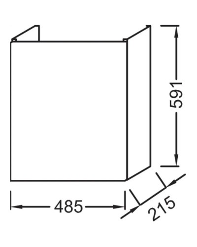 Тумба аквамарин матовый с реверсивной дверцей 48,5 см Jacob Delafon Odeon Up EB863-M43
