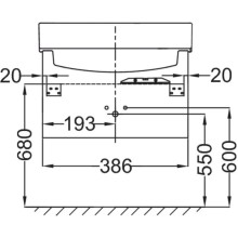 Тумба светло-коричневый глянец 38,6 см Jacob Delafon Rythmik EB1036-G80