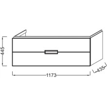 Тумба светло-коричневый глянец 117,3 см Jacob Delafon Reve EB1137-G80