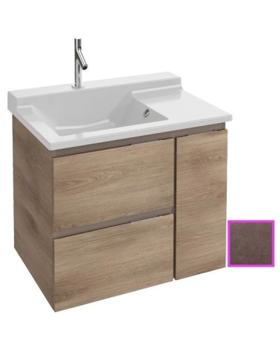 Тумба медный бетон 76 см 3 ящика Jacob Delafon Soprano EB1333-N28