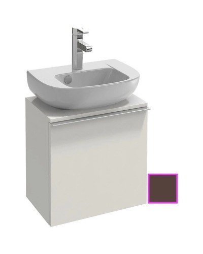 Тумба ледяной коричневый глянец 45,2 см шарниры слева Jacob Delafon Odeon Up EB999G-N23