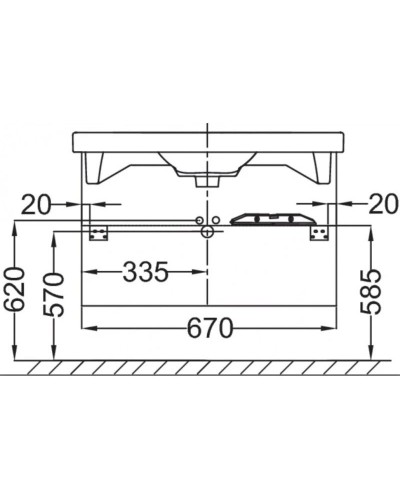 Тумба нежно-розовый матовый 67 см Jacob Delafon Odeon Up EB860-M71