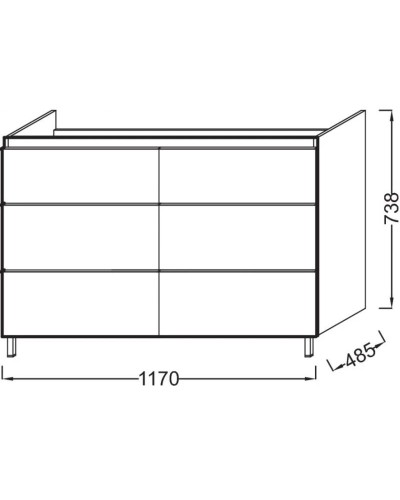Тумба нежно-розовый матовый 117 см Jacob Delafon Odeon Up EB995-M71