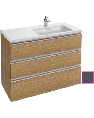 Тумба серый антрацит глянец 100 см Jacob Delafon Vox EB2046-RA-442