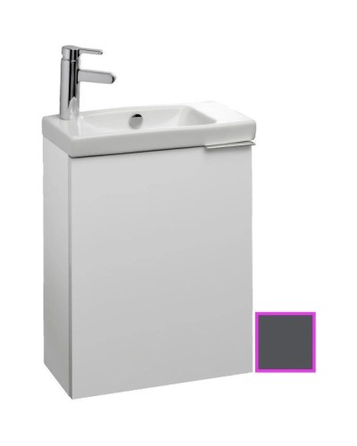 Тумба серый антрацит глянец с реверсивной дверцей 48,5 см Jacob Delafon Odeon Up EB863-442