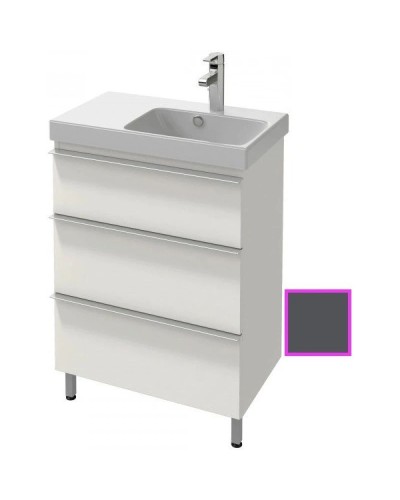 Тумба серый антрацит глянец 62 см Jacob Delafon Odeon Up EB991D-442