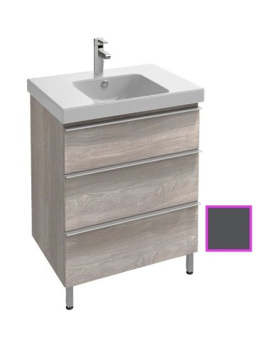 Тумба серый антрацит глянец 67 см Jacob Delafon Odeon Up EB992-442