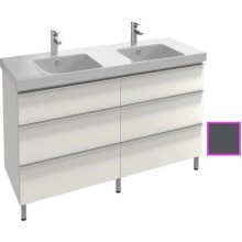 Тумба серый антрацит глянец 136,6 см Jacob Delafon Odeon Up EB996-442