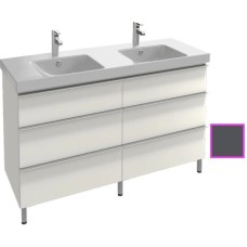 Тумба серый антрацит глянец 136,6 см Jacob Delafon Odeon Up EB996-442