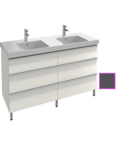 Тумба серый антрацит глянец 136,6 см Jacob Delafon Odeon Up EB996-442