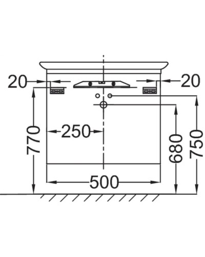 Тумба серый титан глянец 50 см Jacob Delafon Presquile EB1102-N21