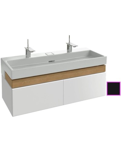 Тумба черный матовый 120 см 2 ящика Jacob Delafon Terrace EB1188-M61