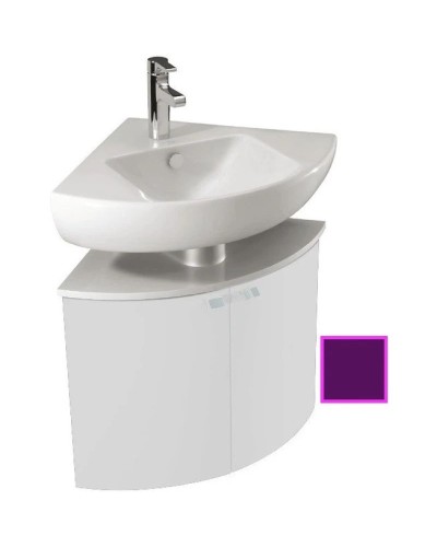 Угловая тумба сливовый глянец 67,9 см Jacob Delafon Odeon Up EB864-F26