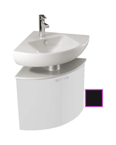 Угловая тумба черный матовый 67,9 см Jacob Delafon Odeon Up EB864-M61