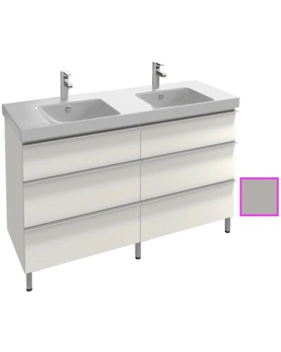 Тумба серый титан глянец 136,6 см Jacob Delafon Odeon Up EB996-N21