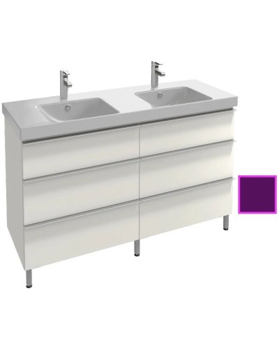 Тумба сливовый глянец 136,6 см Jacob Delafon Odeon Up EB996-F26