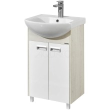 Тумба белый глянец/дуб сомерсет 46,6 см Акватон Бекка 1A210801BAC20