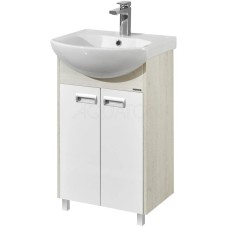 Тумба белый глянец/дуб сомерсет 46,6 см Акватон Бекка 1A210801BAC20